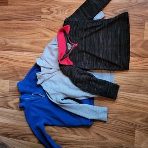 Three soft pullovers half zip